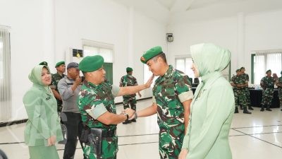 Kenaikan Pangkat Warnai Suasana Khidmat di Korem 084/Bhaskara Jaya