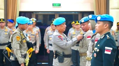 Wakapolri Pimpin Upacara Purna Tugas 139 Personel Kontingen Garuda Bhayangkara, Tegaskan Komitmen Indonesia Dukung Perdamaian Dunia