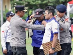 Polda Jatim Bersama Serikat Pekerja dan Buruh Gelar Apel Kebangsaan Jaga Stabilitas Kamtibmas