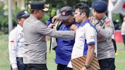 Polda Jatim Bersama Serikat Pekerja dan Buruh Gelar Apel Kebangsaan Jaga Stabilitas Kamtibmas