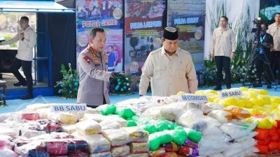 Prabowo Apresiasi Upaya Polri Cegah Peredaran Narkoba di RI
