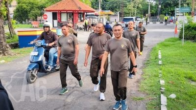Jalin Kebersamaan dan Kesehatan Melalui Olahraga Bersama Kodim 0817/Gresik