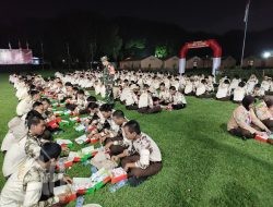 Kebersamaan Warnai Malam Persami KKRI Wilayah Kodim 0817/Gresik