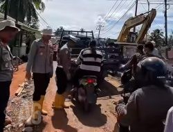 Kolaborasi Polri dan Masyarakat Sukses Pulihkan Jembatan Pandan Tapanuli Tengah