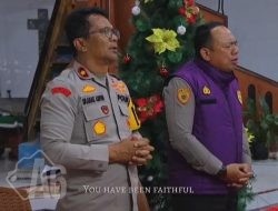 Rayakan Natal Bersama Warga Terdampak Bencana, Polri Hadir di Dua Gereja HKBP Tapanuli Utara