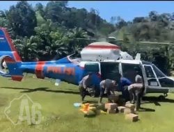 Polri Kirim Logistik Lewat Udara ke Palambayan, Dukung Penanggulangan Banjir Sumatera Barat