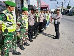 POS PAM Legundi Polres Gresik Maksimalkan Pelayanan Antisipasi Kemacetan di Simpang Empat Legundi