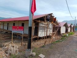 Capai 47 Unit, Pembangunan Huntara Sat Brimob Polda Sumbar Terus Berjalan di Pauh