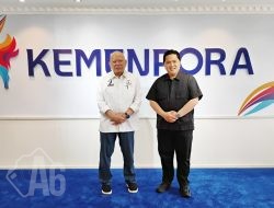 Ketua Umum PB Muaythai Indonesia AA LaNyalla Mahmud Mattalitti temui Erick Thohir