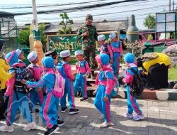 Babinsa Cerme Tanamkan Wawasan Kebangsaan Sejak Dini ke Anak TK