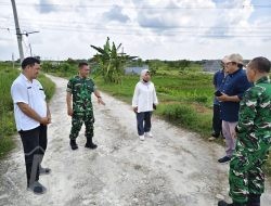 Sinergitas TNI dan Instansi Terkait, Survei Lokasi TMMD di Desa Slempit Kedamean