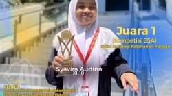 Syavira Audina Siswi Kelahiran Dusun Glintung, Raih Juara 1 Nasional Bidang Literasi dan Teknologi