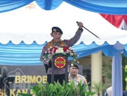 Kapolri Pimpin Apel dan Buka Rakernis Korps Brimob Polri Tahun 2026