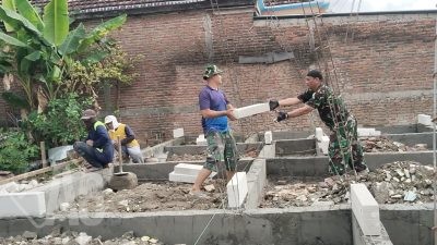 Sinergi TMMD ke 128, Percepat Pembangunan RTLH di Slempit